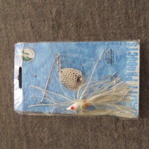 VINTAGE NORTHLAND FISHING TACKLE REED-RUNNER SINGLE SPIN SPIUNNERBAIT (WHITE W/